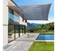 Riisoyu 2x3m Rete Ombreggiante con Occhielli, Rete ombreggiante da Giardino Protezione Solare 80% Anti-UV Traspirante Telo ombreggiante per Recinzione Adatto per Balcone Terrazzo Recinzione Giardino