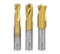 Riisoyu 3 pezzi punte M35 HSS al cobalto, set di punte HSS-CO punta elicoidale con punte in acciaio HSS rivestite in titanio fresa CNC punte da calcestruzzo per Forare Acciaio Inox Metallo Ferro