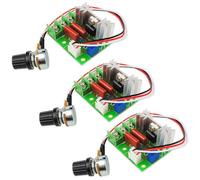 Riisoyu 3pcs Regolatore di Velocità del Motore, AC 50-220V 2000W SCR Regolatore di Tensione Elettrico PWM Elettronico Dimmer Precablato Modulo Regolatore Tensione Elettronico ad Alta Potenza