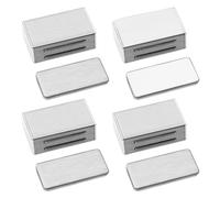 Riisoyu 4 Pezzi Calamita Porta Autoadesiva, Chiusura Magnetica Ante Chiusura Potenti Adesive Armadio Chiudiporta Calamita Inox Forte Calamita Serratura Magnete Cassetti Magneti Chiudi Calamita Cucina