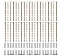 Riisoyu 40 viti di collegamento, manicotti, viti di collegamento M4, viti di collegamento con manicotti di collegamento, maniglia regolabile in lunghezza, viti a strappo in metallo