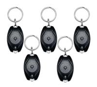 Riisoyu 5 pezzi Mini Torcia LED Portachiavi, 12 Lumen Portatile Luce Ultra Luminoso Batteria Torcia Elettrica Key-Chain Flashlight Alta Potente Torce per Campeggio Trekking Emergenza Escursionismo