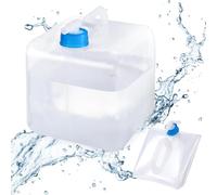 Riisoyu Contenitore per l'acqua Pieghevole, 10L Pieghevole Serbatoio tanica d'Acqua con Beccuccio Senza BPA Portatile Serbatoio dell'Acqua Pieghevole per Campeggio Escursionismo Mergenza