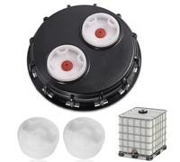 Riisoyu IBC, tappo per serbatoio, 163 mm, IBC, coperchio ventato, doppi fori di ventilazione, accessori per serbatoio IBC, con tappo di ricambio da 2", per serbatoio dell'acqua da 1000 l