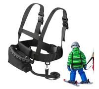 Riisoyu Imbracatura da Sci per Bambini, Ski Strap Imbracatura Sicurezza regolabile Guinzaglio per Sci con Guinzaglio Rimovibile e Maniglia Sollevamento Cintura sci per Ragazzi Ragazze Principianti