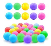 Riisoyu Palline da Ping Pong, 30 Pezzi Palline di Plastica Colorate Palline da Ping Pong in Plastica da 40 mm per Adulti e Giochi per Bambini, Giochi di Società