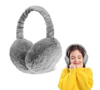 Riisoyu Paraorecchie, Morbidi Pieghevoli Plush Earmuffs Protezione dal Vento anti freddo Paraorecchie in Peluche Paraorecchie Invernali Unisex per uomo e donna attività all'aria aperta, Grigio