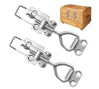 Riisoyu Set di 2 Chiusure di Bloccaggio in Acciaio Inox M6 Con Leva, Sicurezza Regolabile per Armadio, Porta, Casse