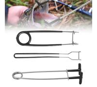 Riisoyu Set di 3 Pesce Bocca Spalmatore, in Acciaio Inox Pesce Divaricatore Bocca di Pesce Divaricatore Dispositivo di Rimozione Gancio Pesce in Acciaio Inossidabile per Pesca in Acqua salata