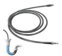 Riisoyu Sonda Sturatubi, 3m x 10 mm Sturalavandino Molla Sturatubi Coclea di Drenaggio Sgorgante Stura Lavandini e Scarichi Albero per La Pulizia Dei Tubi Scarichi Idraulico per Bagno Vasca WC