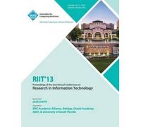Riit 13 Confere Riit 13 Proceedings of the 2nd Annual Conference on (Tascabile)
