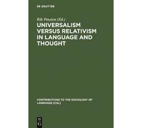 Rik Pinxten Universalism versus Relativism in Language and Th (Copertina rigida)