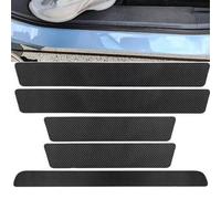 RIKCAT 5 Pezzi Fibra di Carbonio Guardia Porta Soglia, per Ford Kuga (CX482) Titanium/X/ST Line 2019 2020 2021 2022 Battitacco Prevenire L'Usura AntiGraffio Accessori Styling Dll'auto