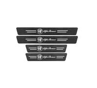 RIKCAT Auto Battitacco per Alfa Romeo Tonale, Protezione per Davanzale della Portiera Fibra di Carbonio Adesivo Batticalcagno Porta Soglia Antiscivolo Kick Plates Interni Carrozzeria Parti,4PCS