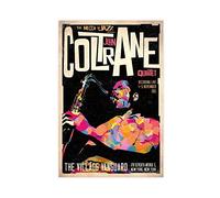 RIKCAT Poster su tela con copertina dell'album John Coltrane The Complete 1961 Village Vanguard Recordings, decorazione per camera da letto, sport, ufficio, stanza, regalo, senza cornice, 50 x 75 cm