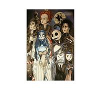 RIKCAT Poster su tela di Tim Burton Edward mani di forbice, decorazione per camera da letto, sport, ufficio, camera da letto, regalo, senza cornice, 20 x 30 cm