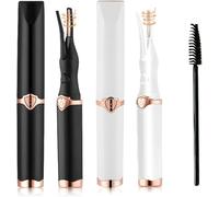 Riki Heated Eyelash Curler Usb Rechargeable Electric For Women,Certainly 3 Heating Modes Eyelash Curler,Fast Heating 24H Long-Lasting (White)