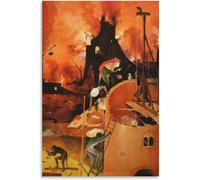 Rikin Liuff Famoso Hieronymus Bosch Wall Art Picture The Haywain Canvas Painting Hieronymus Bosch Poster Hieronymus Bosch Home Decor Stampe 50x75cmx1 No Frame