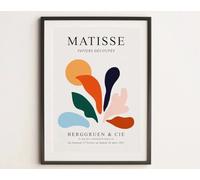 Rikin Liuff Henri Matisse Stampe Colore Foglia Arte Della Parete Henri Matisse Poster Moda Pittura Moderna Su Tela Immagine per Bagno Decorazione Della Parete 40x55cm Senza Cornice
