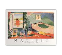 Rikin Liuff Henri Matisse Wall Art《Collioure Interior》Poster Henri Matisse Stampe Pittura su tela astratta Immagine retrò per la decorazione domestica 60x90cmx1 senza cornice
