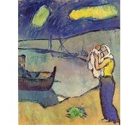 Rikin Liuff Madre e figlio a riva da Pablo Picasso Poster Tela estetica Wall Art Pablo Picasso Stampe e pittura per Office Wall Decor 70x50cm senza cornice