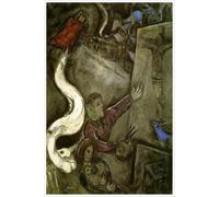 Rikin Liuff Marc Chagall《L'Anima della Città》Poster e Stampe Persone Surreali Tela Arte Della Parete Marc Chagall Pittura Per La Casa Picture Decor 50x70cm Senza Cornice