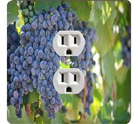 Rikki Knight 1963 Outlet Red Wine Grapes On The Vine Design Outlet Plate