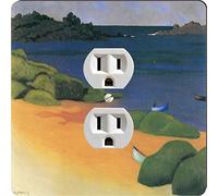 Rikki Knight 3084 Outlet Felix Vallotton Art - Placca di scarico design La baia di Tregastel