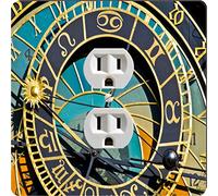 Rikki Knight 8858 Outlet Astronomy Clock Close-Up Design Outlet Piastra di uscita