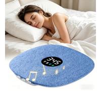 RIKSOIN Bone Conduction Under Pillow Sleep Speaker, Ultra-Thin Wireless Bluetooth 5.4 Mini Pillow Speaker con display LED, TF Card, Auto Off, Volume Control, Perfetto per Sleepers, Adult Kids-Blue