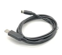 RIKYJIC Cavo da USB a Mini DIN MD5 a testa tonda a 5 pin per programmazione Pana-Sonic Touch Screen PLC FP0 FP2 (1,8 metri)