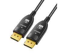 RIKYJIC Cavo in fibra DP 1.4: monitor da gioco 8K a 60 Hz | PC 4K a 144 Hz | Connessione DisplayPort ad alta velocità Ultra HD a 240 Hz (3 metri, cavo in fibra DP 1.4)