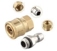 Rilascio rapido 1/4 maschio M22/14 Connettore di sostituzione della spina femmina Parti di ricambio Accetibili con coppia di coppie di giardini in ottone compatibili con raccordi per tubi standard