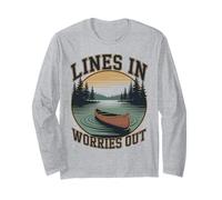 Rilassante Pescatore Delight Colorful Fish Catch Design Maglia a Manica