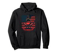 Rilassarsi, Grigliare, Realizzare Il Sogno Americano Felpa con Cappuccio, Unisex per Adulti, Nero, XL