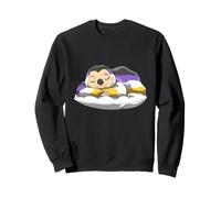 Rilassati Bradipo Non Binario Che Dorme Enby Pride Mood Felpa