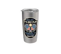 Rilassati È Rec Play Nessuno Ottenere Giocatore Pickleball Drafted Bicchiere termico in acciaio inox doppia parete