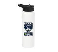 Rilassati È Rec Play Nessuno sta ottenendo Pickleball al draft Stainless Steel Insulated Water Bottle