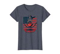 Rilassati, Griglia, Soddisfa il sogno americano Maglietta, Donna, Pervinca, XS