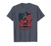 Rilassati, Griglia, Soddisfa il sogno americano Maglietta, Uomo, Pervinca, XL