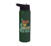 Rilassati Il Violoncellista È Qui Violoncellista Stainless Steel Insulated Water Bottle