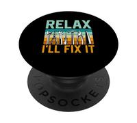 Rilassati Lo Aggiusterò Io Fissazione Tuttofare Mr Fix It PopSockets PopGrip Adesivo