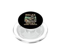 Rilassati! Niente è sotto controllo - Funny Camp Raccoon Camping PopSockets PopGrip per MagSafe