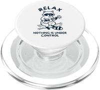 Rilassati niente è sotto Controllo Raccoon Ukulele PopSockets PopGrip per MagSafe