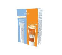 Rilastil - Confezione Top Estate Emulsione Viso Colorata SPF50+ + Aqua Intense 72H, Fotoprotettiva Viso con Colore e Idratante con Acido Ialuronico - 40 ml + 40 ml