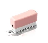 Rilegatrice 6 fori fori punzone a4 a5 b5 foro di carta a foglia sciolta punzoni standard punzone binari dell'ufficio fai -da -te Rilegatrice a dorsi plastici(Pink)
