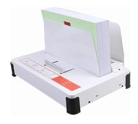 Rilegatrice automatica, legante a caldo con spessore di rilegatura regolabile di 50 mm, controllo intelligente della temperatura, capacità di 500 fogli per rapporti e gare