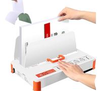 Rilegatrice per documenti A4, macchina per rilegatura con colla a caldo, spessore massimo 50 mm, capacità 500 fogli, regolazione della temperatura a 3 livelli, ideale per gare d'appalto e relazioni