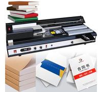 Rilegatrice per Documenti A4, Rilegatrice Automatica Wireless con Colla a Caldo da 40 Mm, Efficienza: 220 Libri/Ora, Funzione Senza Fresatura, Raggio del Dorso Regolabile