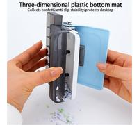 Rilegatrice, Perforatrice A 10 Fori Per Rilegatura Di Libri, Produzione Portatile, Manuale, Per Macchina A Spirale A4 B5/26 per fai da te, ufficio, casa, organizzazione dei documenti(Blue)